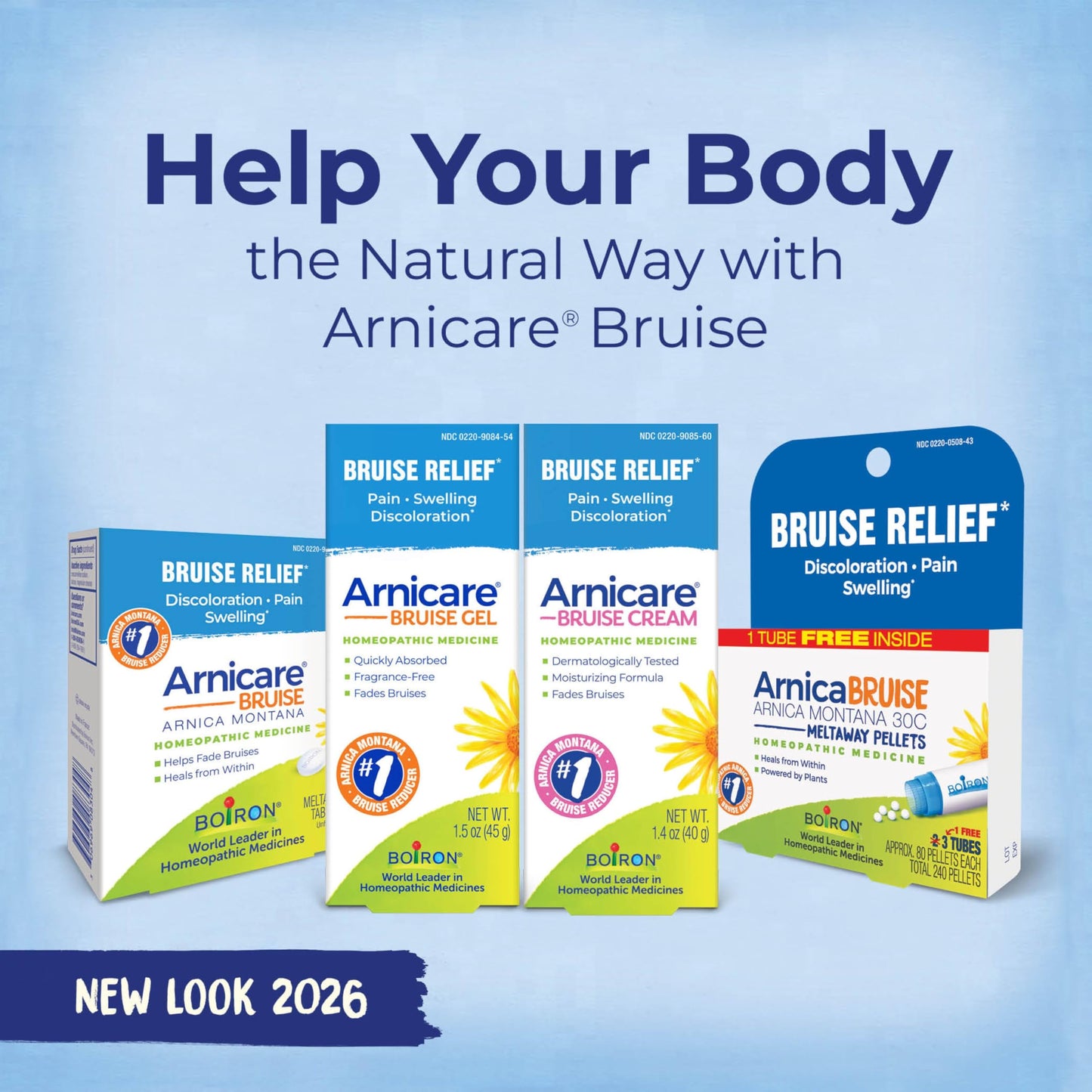 Boiron Arnicare Bruise Gel for Relief of Pain, Inflammation or Swelling, Soreness, and Discoloration - Non-greasy and Fragrance-Free - 1.5 oz BoironBuy Supplements Australia