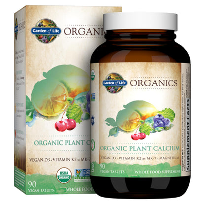 Garden of Life Calcium Supplement with Magnesium & Organic Vitamin D3 K2, Made from Whole Foods, Gluten-Free, 90 Count Garden of LifeBuy Supplements Australia