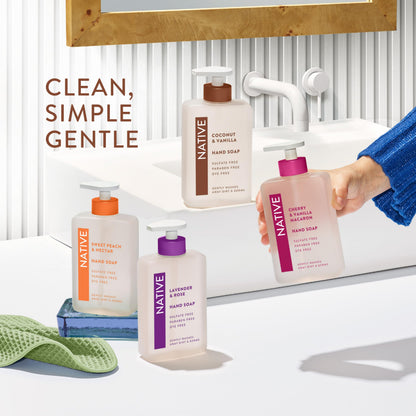 Native Liquid Hand Soap, Coconut & Vanilla Scent, Non-Drying Formula for Soft, Smooth Hands
