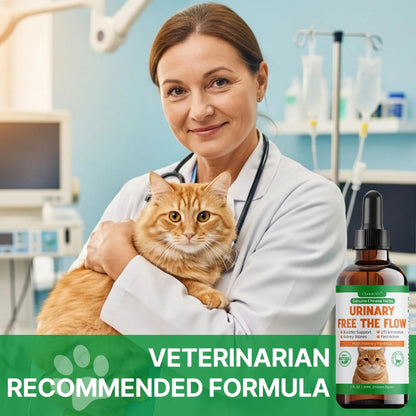 Cat Bladder Remedy for Stones & Crystals, Kidney StonesDissolver forCat- Urinary Free The Flow - Cat Urinary Tract Infection Treatment for Stones, Herbal CatUTI Remedy for Stone Relief & Prevention QanorethBuy Supplements Australia