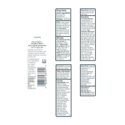 Neutrogena Retinol Treatment and Tinted Facial Moisturizer, Healthy Skin Anti-Aging Perfector with Broad Spectrum SPF 20 Sunscreen