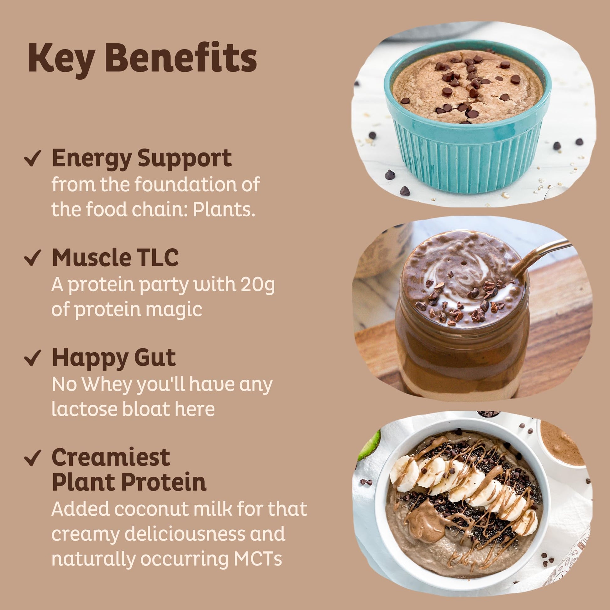KOS Vegan Protein Powder Erythritol Free, Chocolate - Organic Pea Protein Blend, Plant Based Superfood Rich in Vitamins & Minerals - Keto, Dairy Free - Meal Replacement for Women & Men, 28 Servings KOS buy supplements Au