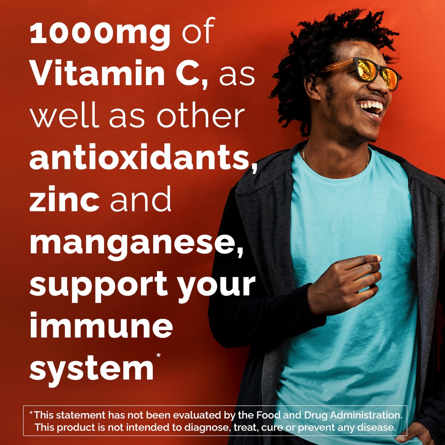 Emergen-C Zero Sugar 1000 mg Vitamin C Powder for Daily Immune Support Caffeine Free Vitamin C Supplements with Zinc and Manganese, B Vitamins and Electrolytes