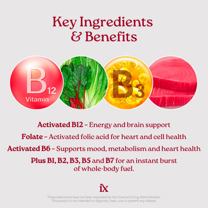 Isotonix Activated B Complex – Vegan B Vitamin Supplement for Energy, Stress Relief, and Nervous System Health – Isotonic Drinkable Formula – 90 Servings