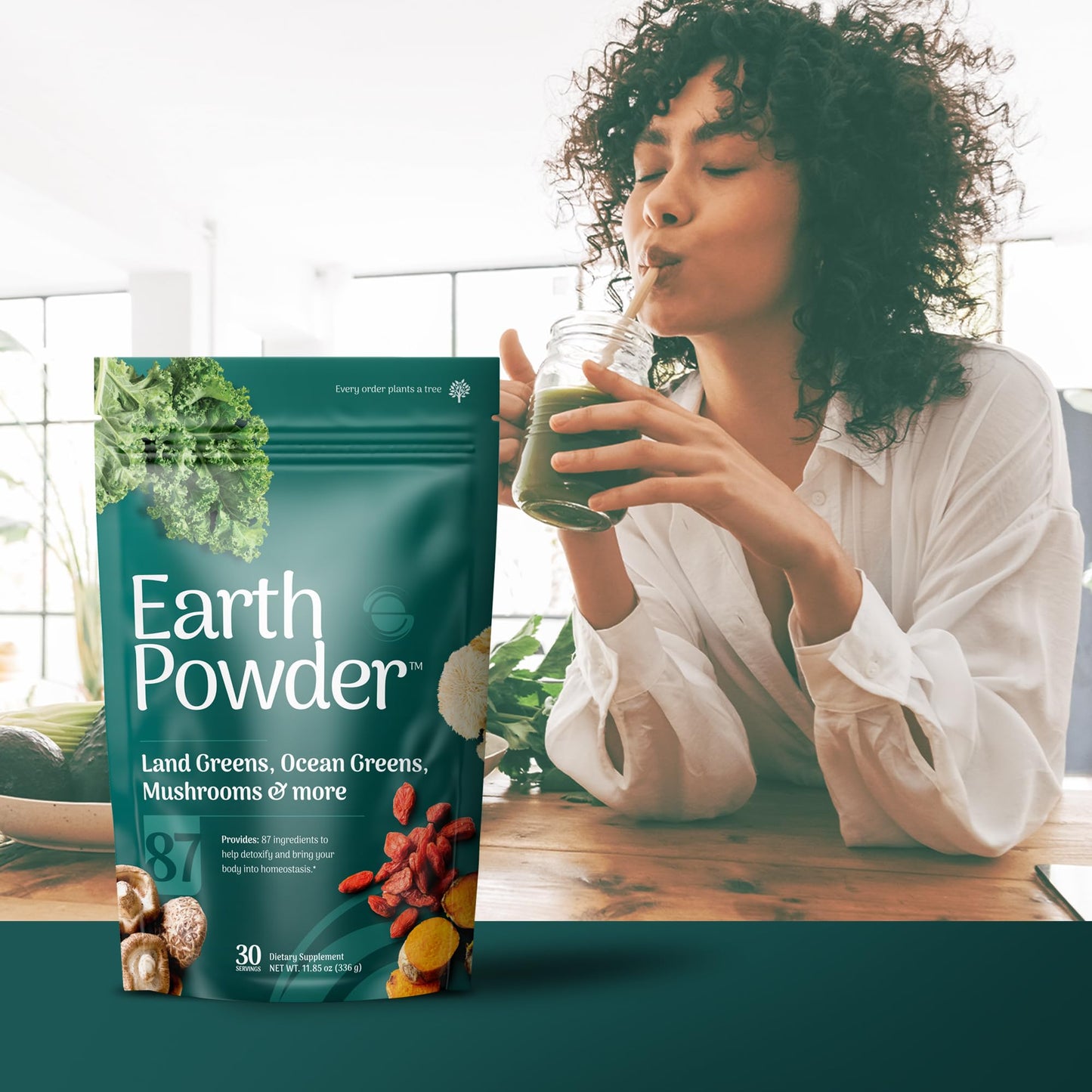Earth Powder Daily Foundational Nutrition Supplement with 28 Greens & 10 Mushrooms | 87 Nutrients for Energy, Gut Health & Mental Clarity Earth Powder buy supplements Au