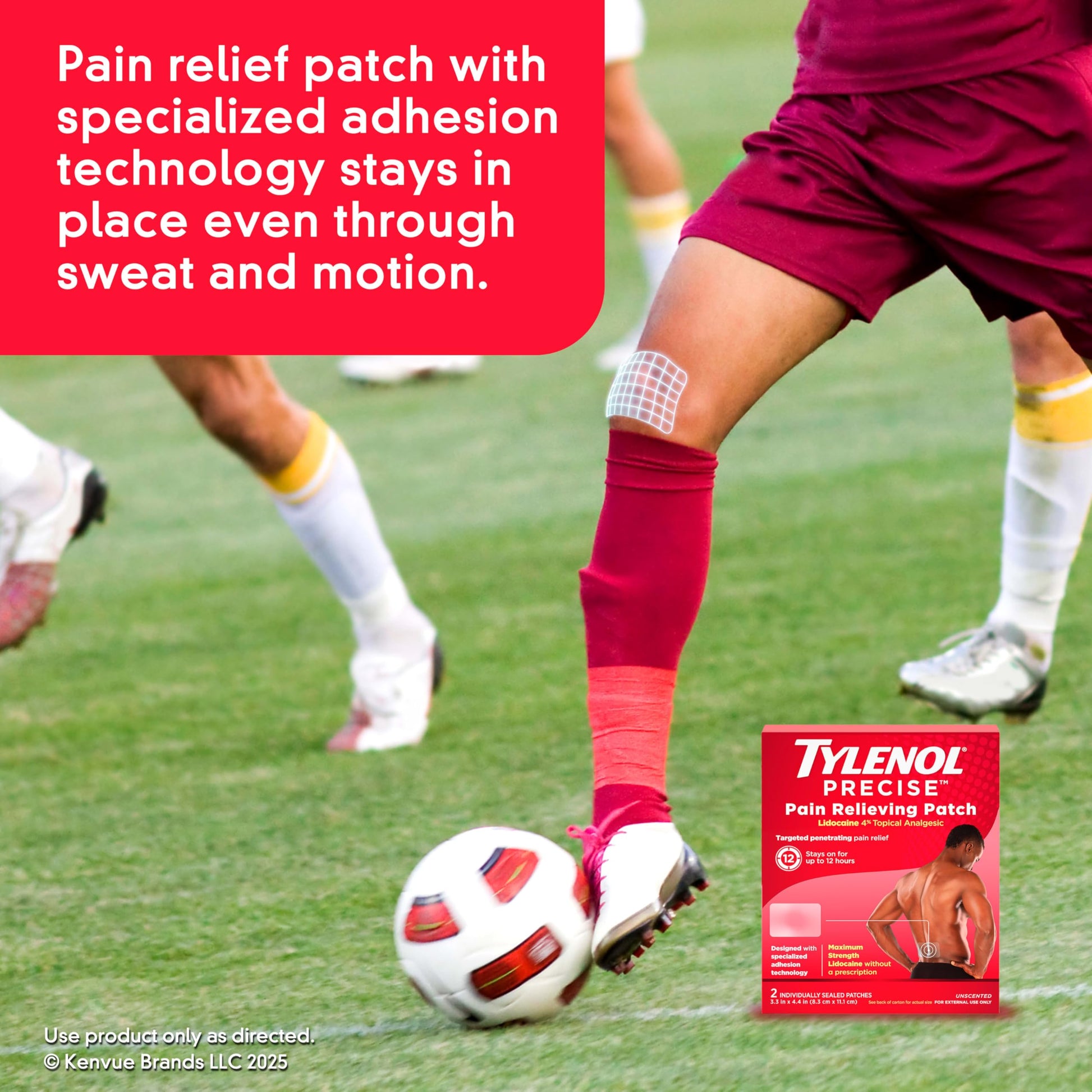 Tylenol Precise Pain Relieving Patches, Large Topical Analgesic Patches + Maximum OTC Strength Lidocaine Penetrates, Targeted Relief Ideal for Shoulder, Back & Knee Pain, Unscented, 4 ct TylenolBuy Supplements Australia