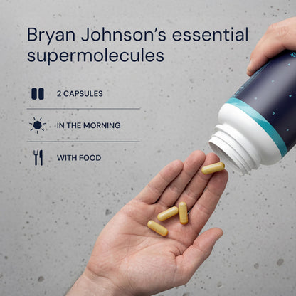 Blueprint Bryan Johnson Essential Capsules - Daily Multivitamin/Multimineral for Women and Men - Antioxidant Supplement with Calcium, Vitamin B1, Vitamin D, and Zinc - Vegan and Non GMO (30 Servings) Blueprint Bryan JohnsonBuy Supplements Australia