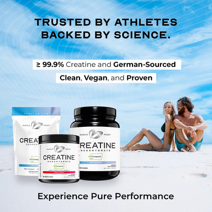 Muscle Feast Creapure Creatine Monohydrate Powder, Vegan Keto Friendly Gluten-Free, Mass Gainer, Muscle Recovery Supplement and Trusted Creatine for Muscle Growth, Creatine Powder, Unflavored, 300g Muscle Feast buy supplements Au