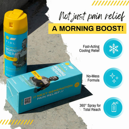 TIDL Pain Relief Spray, 3 Oz, Refreshing Morning Therapy for Muscle, Joint & Neck Pain Relief, Energizing, Plant-Based Menthol & Camphor Pain Reliever, Quick Drying Formula TIDLBuy Supplements Australia