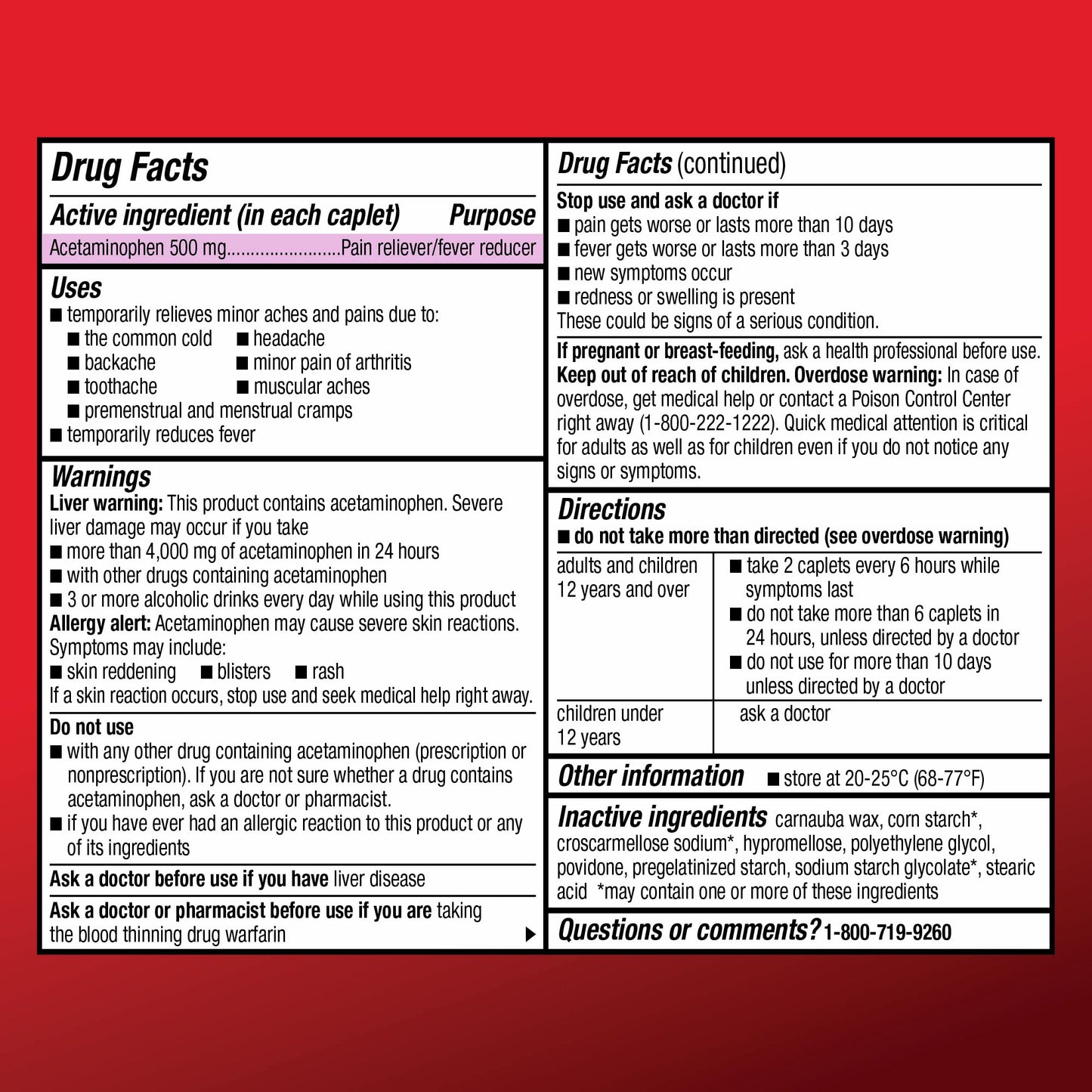 Amazon Basic Care Extra Strength Acetaminophen Caplets 500 mg, Pain Reliever and Fever Reducer, Gentle on Stomach, For Arthritis Pain, Backache Pain and More, 50 Packets of 2 Capsules Each, 100 Count Amazon Basic Care buy supplements Au