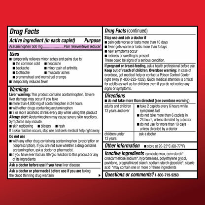 Amazon Basic Care Extra Strength Acetaminophen Caplets 500 mg, Pain Reliever and Fever Reducer, Gentle on Stomach, For Arthritis Pain, Backache Pain and More, 50 Packets of 2 Capsules Each, 100 Count Amazon Basic Care buy supplements Au