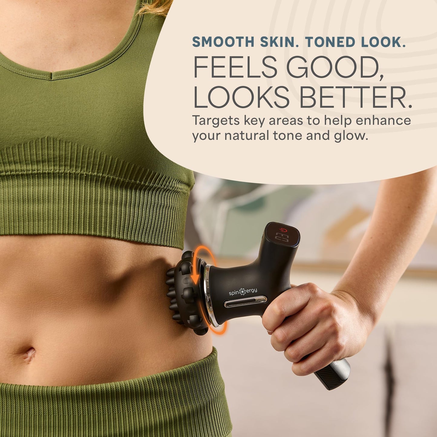 LifePro Lymphatic Drainage Massager – Handheld Cellulite Massager for Legs, Thighs, Neck & More – Spinergy Body Sculpting Massage Gun with Vibration for Muscle Recovery & Relaxation – Quiet & Portable LifePro buy supplements Au