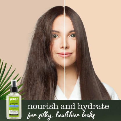 SAUCE BEAUTY Guac Hair Gloss, 3 Fl Oz High Intensity Shine, Jojoba Oil, Green Tea Extract & Squalane to Smooth, Boost Shine & Control Frizz for Sleeker, Softer, More Manageable Hair, Vegan Formula SAUCE BEAUTYBuy Supplements Australia