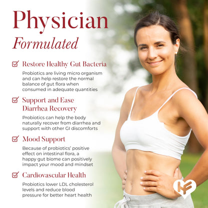 HealFast Physician Formulated Probiotic Supplement - 40 Billion CFU - Live Prebiotics and Probiotics for Men and Women - Probiotics for Gut Health - Non-GMO and Vegan - 30 Day Supply HealFast buy supplements Au