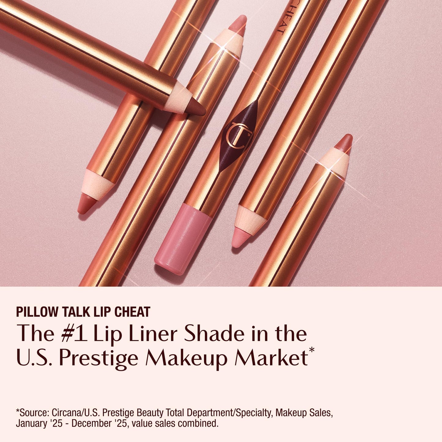 Charlotte Tilbury Lip Cheat Lip Liner Pencil - Gives Lips a Fuller-Looking, Defined Pout - Enriched with Jojoba Oil & Hyaluronic Acid - Waterproof, Smudge-Proof & Transfer-Proof - Pillow Talk Medium Charlotte TilburyBuy Supplements Australia