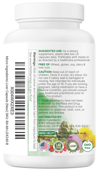 Liver Advanced+, 240 Veggie Capsules | 20-in-1 Complex with Milk Thistle, Dandelion, NAD, NAC, ALA, TUDCA, Glutathione, Artichoke, Turmeric,