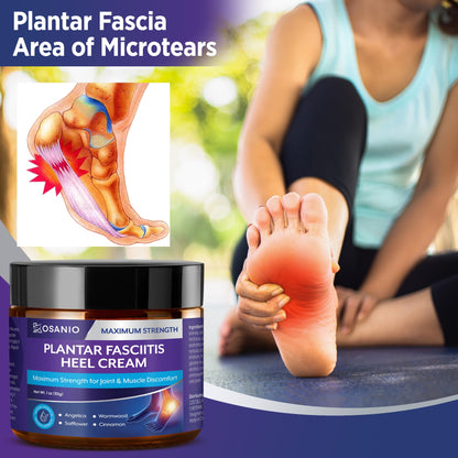 KOSANIO Plantar Fasciitis Relief Cream - Heel Discomfort Relief for Plantar Fasciitis, Foot, Knee, Hands, Legs - Natural Herbal Concentrate Formula - (30g / 1 oz (Pack of 1)) KOSANIOBuy Supplements Australia