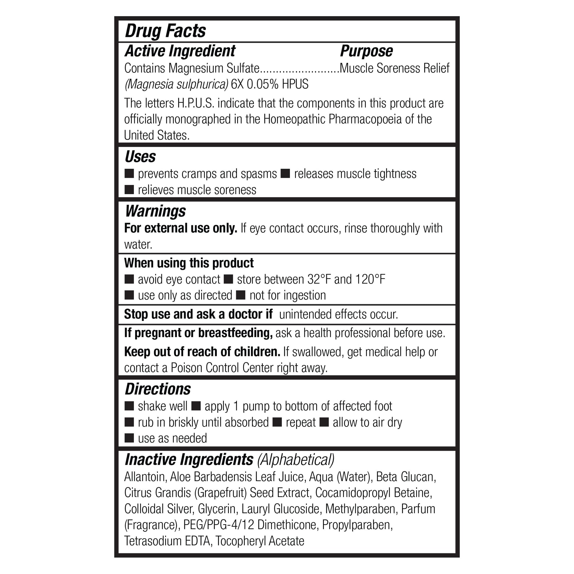 Theraworx Fast-Acting Foam for Foot Cramp Relief with Magnesium Sulfate - 3.4 Fl Oz - 1 Count TheraworxBuy Supplements Australia