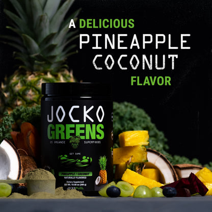 Jocko Fuel Daily Greens Powder - Premium Organic Greens Superfood Powder for Gut Health, Digestion, Bloating, Immune Support with Spirulina, Chlorella,