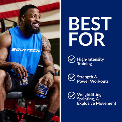 BodyTech 100% Pure Creatine Monohydrate Powder - Micronized for Maximum Absorption - Supports Muscle Strength & Power Output