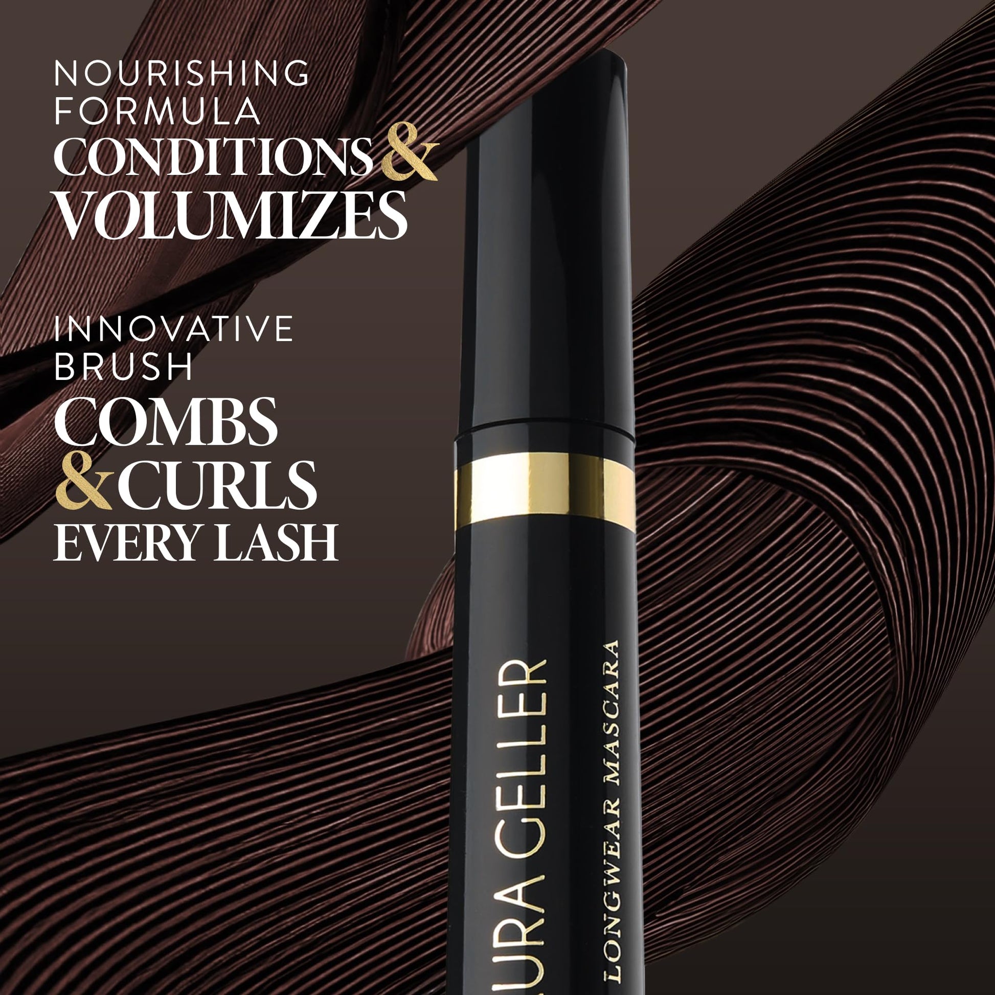 LAURA GELLER NEW YORK Kajal Longwear Mascara, Brown - Lengthening, Defining, Curling, Buildable Formula Eye Makeup - Natural Look for Everyday LAURA GELLER NEW YORKBuy Supplements Australia