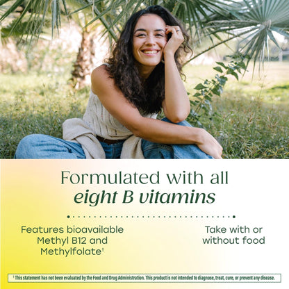 MegaFood Balanced B Complex - B Complex Vitamin Supplement - 8 B Vitamins Including Vitamin B6, Vitamin B12, Folate, Biotin & More - Supports Cellular Energy Production