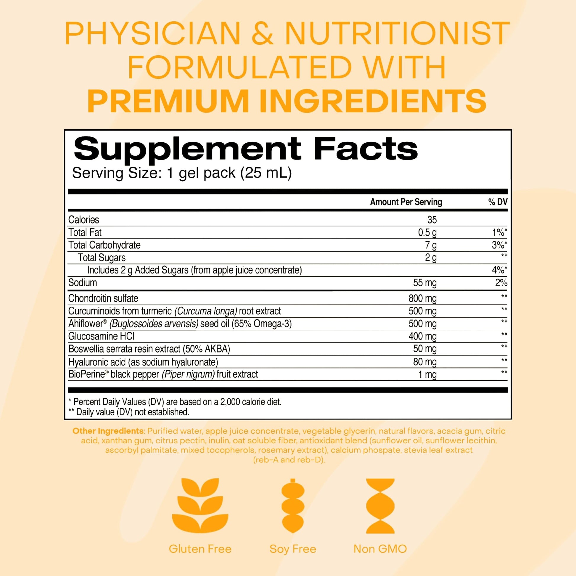 Healthycell Joint Health & Mobility Daily Liquid Supplement - Joint Support Supplement, Inflammation Response, Cartilage & Flexibility with Curcumin, Glucosamine & Chondroitin - 30 Gel Packs HealthycellBuy Supplements Australia
