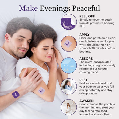 Zovira Sleep Patches for Adults, Melatonin Free with Lavender & Magnesium | Time-Release Transdermal, Aromatherapy Sleep Aid | Non-Habit Forming, Hypoallergenic, All-Night Restorative Sleep | 28 Count ZOVIRA buy supplements Au