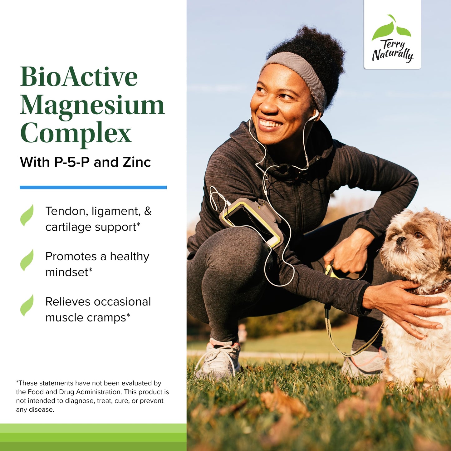 Terry Naturally BioActive Magnesium Complex - Bone & Heart Health Support - Supplement with Vitamin B6, Zinc & Magnesium - Pyridoxal-5-Phosphate Vegan Capsule Supplement - 120 Capsules Terry Naturally buy supplements Au