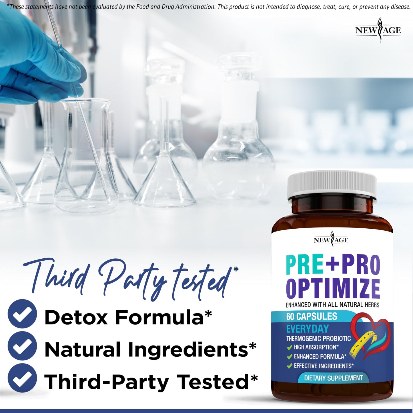 Pro Optimize Probiotics for Women, Menopause, 70 Billion CFU, Digestive Health - Relief for Bloating, Hot Flashes, Joint Support, Night Sweats - Gut Health & Metabolism - Dong Quai (120 (Pack of 2)) NEW AGE buy supplements Au