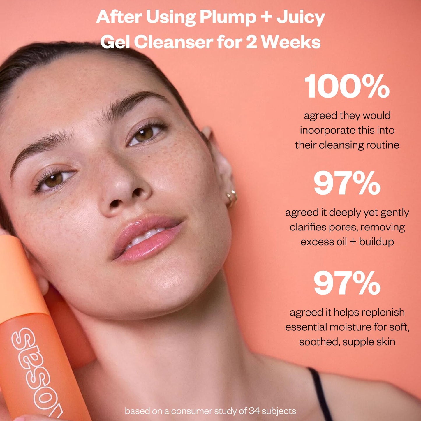 Kosas Plump + Juicy Comfy Clean Gel Cleanser –Hydrating Face Wash for All Skin Types, Deep Clean & Moisturize, Soap & Sulfate Free, with Hyaluronic Acid, Panthenol & Beta Glucan KosasBuy Supplements Australia