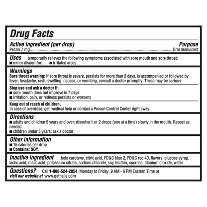 HALLS Throat Soothing Creamy Strawberry Throat Drops, 70 Drops HALLS buy supplements Au