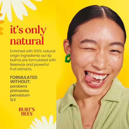 Burt's Bees 100% Natural Moisturizing Lip Balm (Superfruit) Burt's BeesBuy Supplements Australia
