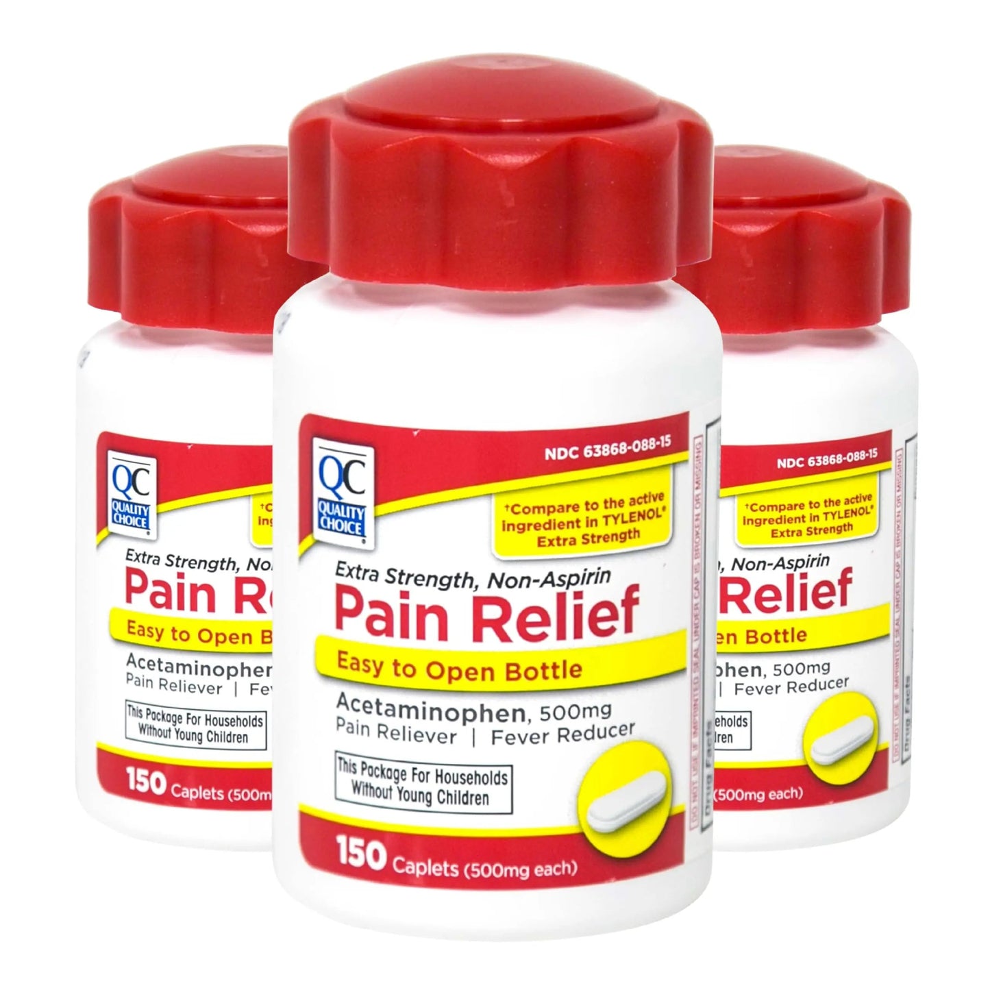 Quality Choice Easy Open Extra Strength Pain Relief, Acetaminophen 500mg Extra Strength, Pain Reliever and Fever Reducer for Headache, Backache, Toothache and Muscle Aches, 150 Count Bottle. Quality ChoiceBuy Supplements Australia