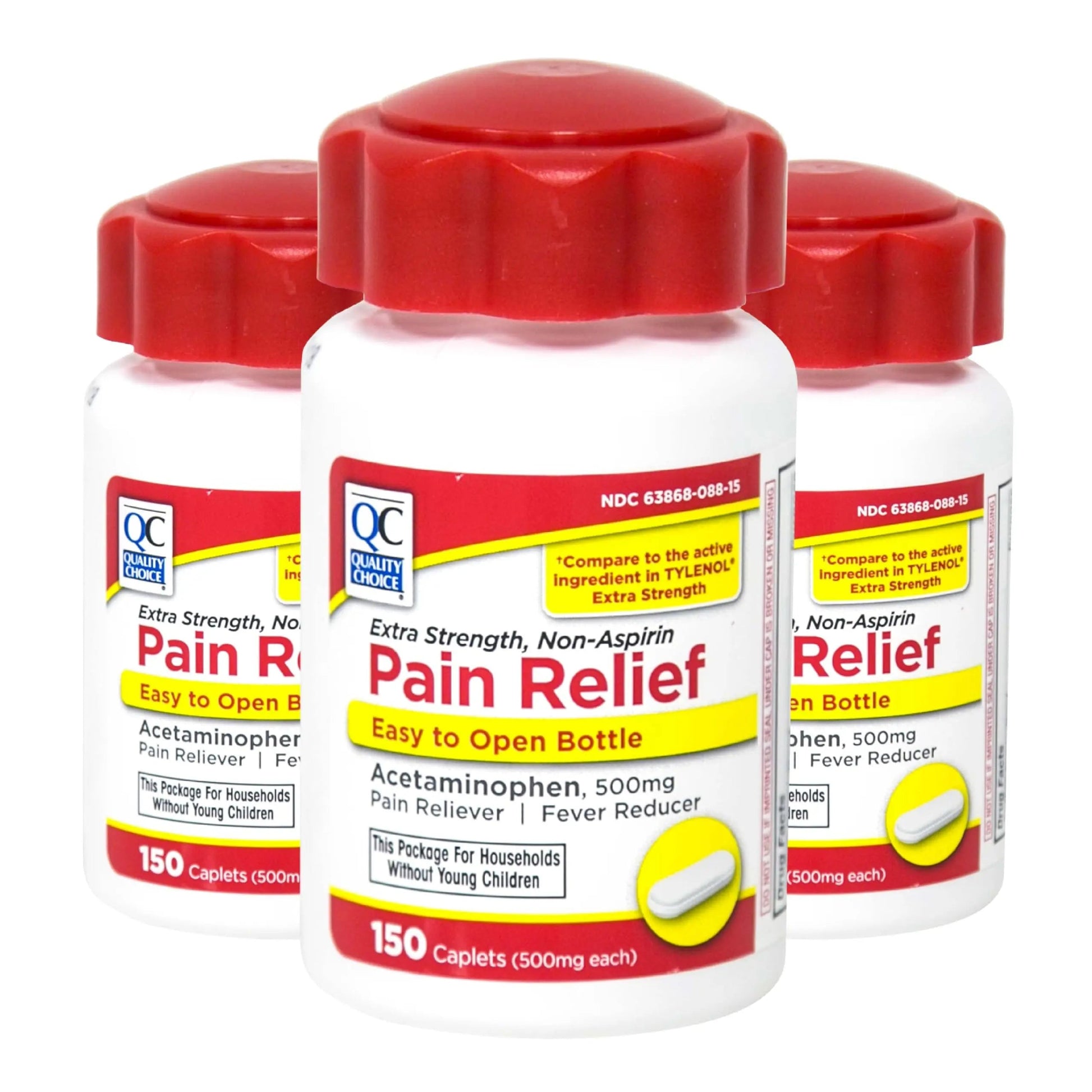 Quality Choice Easy Open Extra Strength Pain Relief, Acetaminophen 500mg Extra Strength, Pain Reliever and Fever Reducer for Headache, Backache, Toothache and Muscle Aches, 150 Count Bottle. Quality ChoiceBuy Supplements Australia
