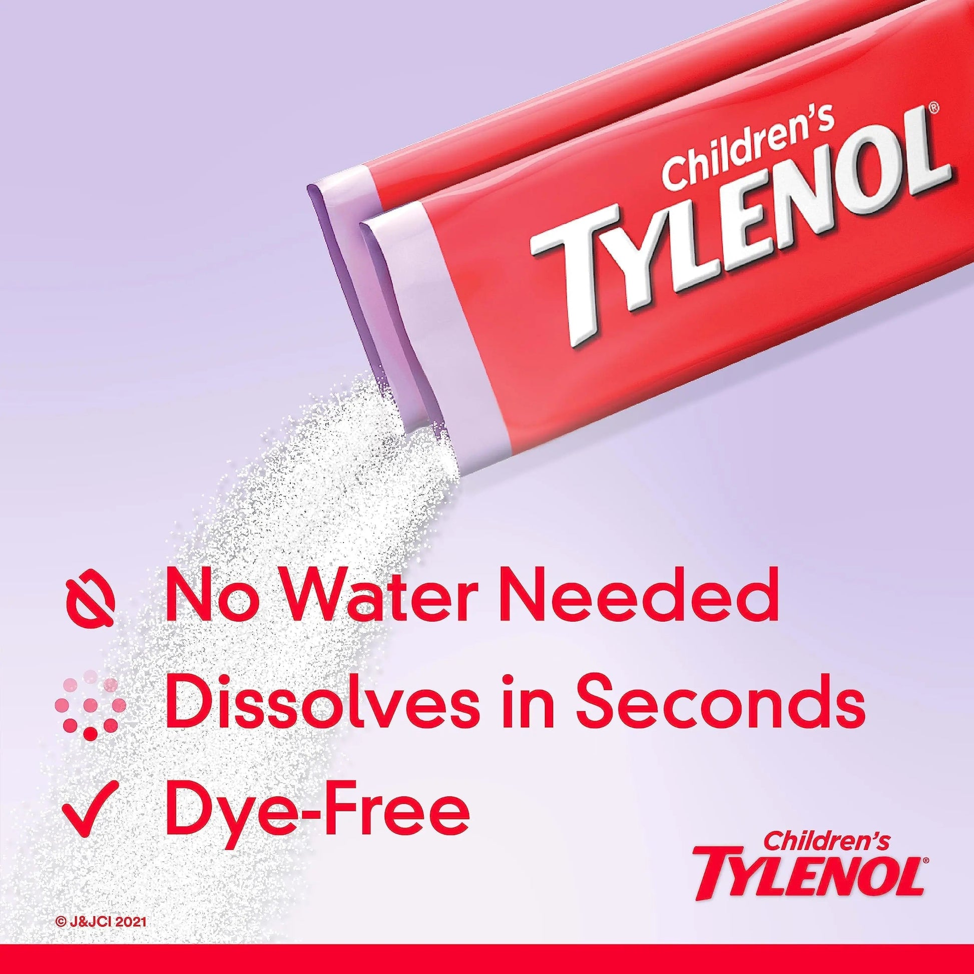 Children's Tylenol Dissolve Packs for Pain Relief, Fever Medication, 160 mg Acetaminophen, Dye Free, Kids' Powder Packets for Cold & Flu Symptom Relief; Wild Berry Flavor, 30 ct.; Pack of 1 TylenolBuy Supplements Australia