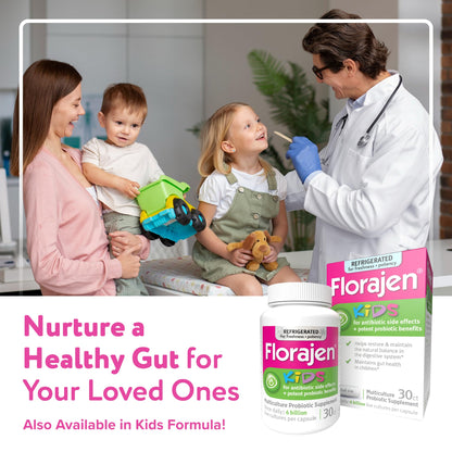 Florajen3 Digestion High Potency Refrigerated Probiotics | Restores Balance in Digestive System | for Antibiotic Side Effects | 60 Capsules