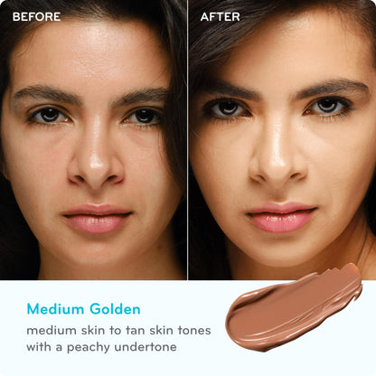 pūrlisse Perfect Glow BB Cream with SPF 30 - Matte Meets Dewy Finish - Enriched with Goji & Hawthorn Berry to Help Improve Skin Texture & Radiance - Medium Golden (1.4 oz) pūrlisseBuy Supplements Australia