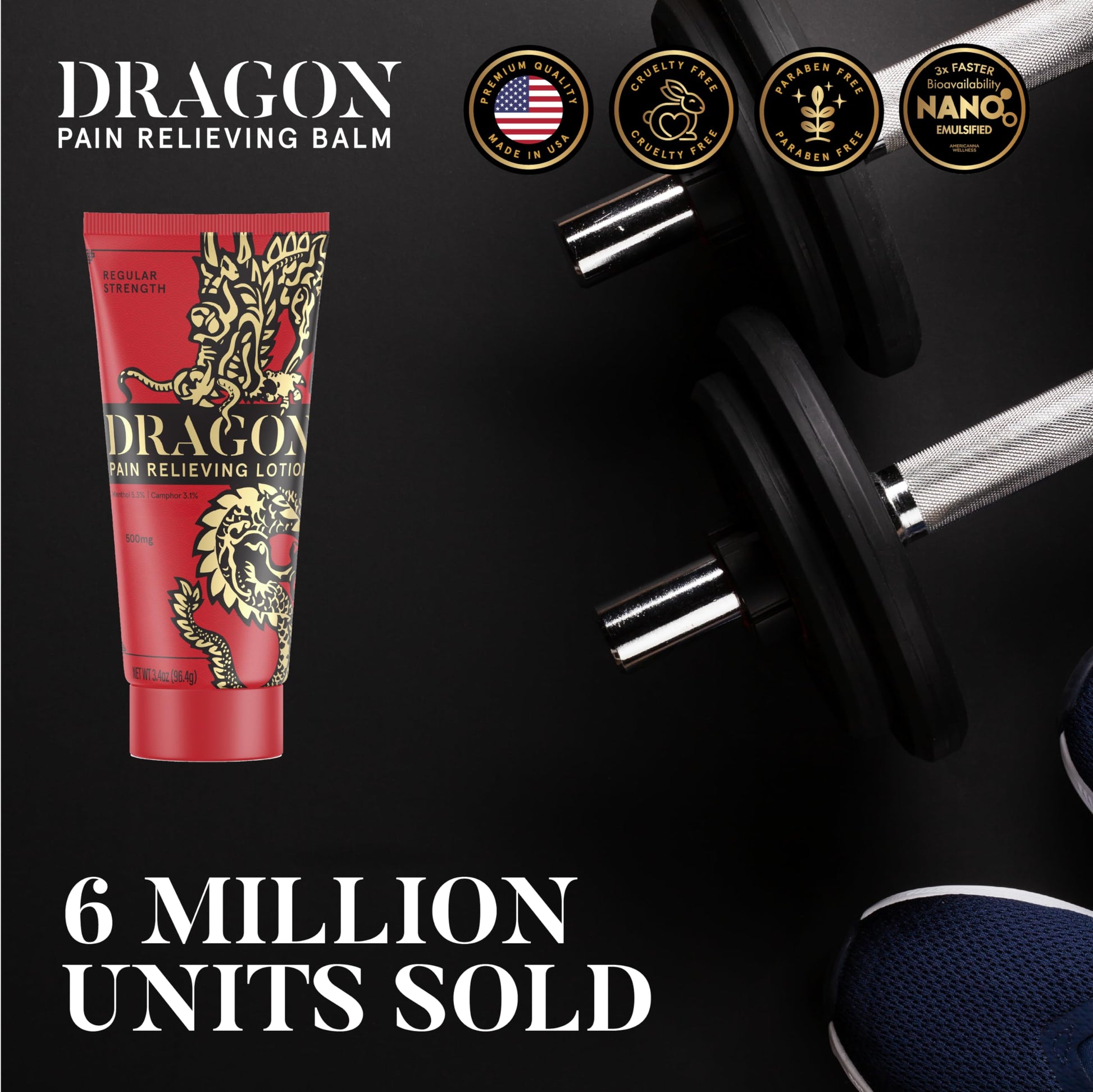 Americanna Wellness Dragon Lotion 3.4oz Regular Red Americanna WellnessBuy Supplements Australia
