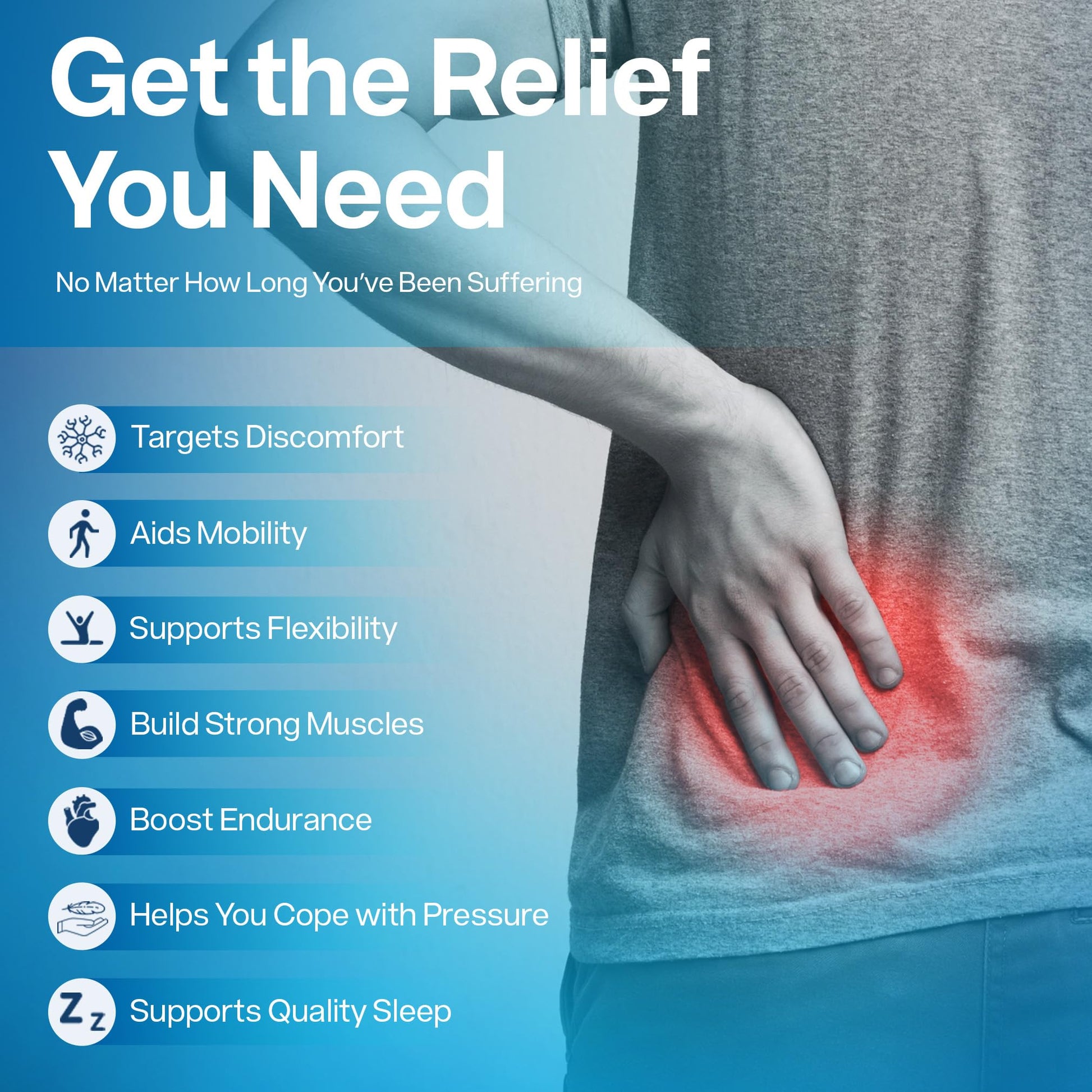 SciatiEase Sciatic Nerve Health Support Supplement - Nerve Support Formula with AlphaPalm, Pea, Vitamin B Complex, Alpha Lipoic Acid 300mg - 120 Capsules SciatiEaseBuy Supplements Australia
