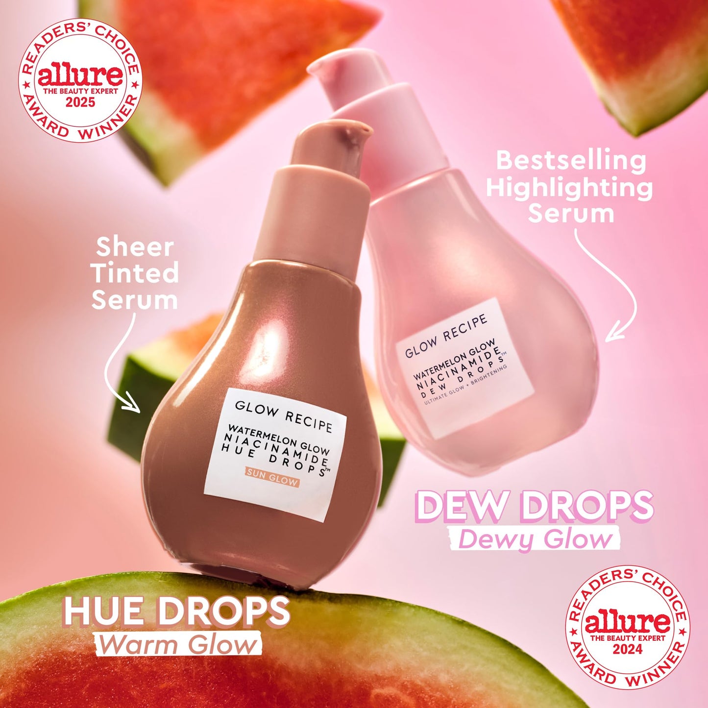 Glow Recipe Hue Drops Bronzing Drops, Tinted Face Serum, Glow Primer + Liquid Highlighter, Niacinamide + Hyaluronic Acid, Radiant Warm Glow, Sunglow (40ml) Glow RecipeBuy Supplements Australia