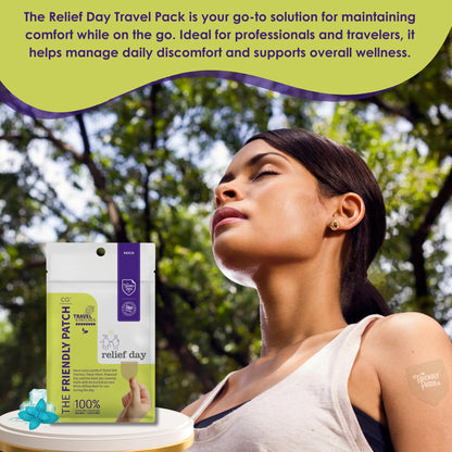 Relief Day Patch - Arnica, White Willow Bark, Saffron & Peppermint for Soreness and discomfort for Women and Men The Friendly Patch CO.Buy Supplements Australia