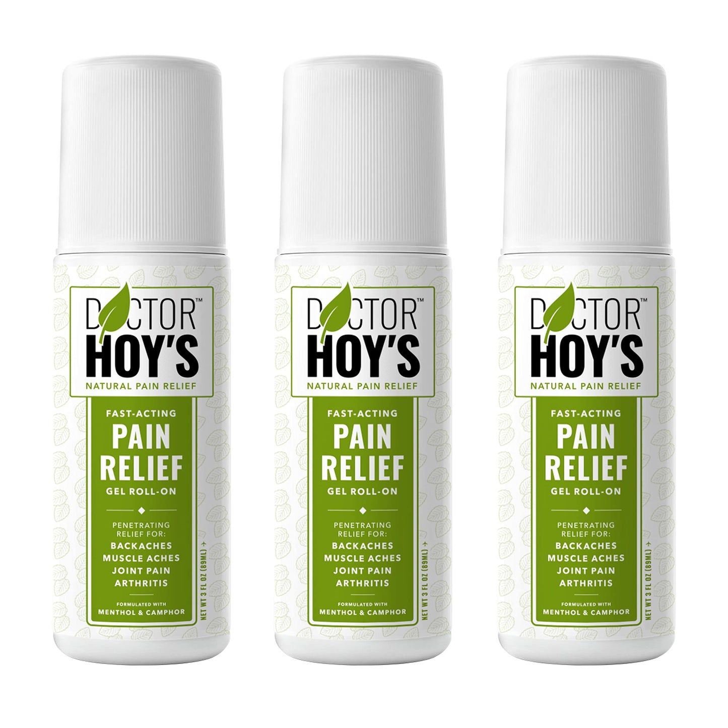 DOCTOR HOY'S Natural Pain Relief Gel, Water Based with Arnica, Anti-Inflammatory, Clean, Safe and Effective Natural Pain Relief, 3 oz. Roll-On, 3pk DOCTOR HOY'SBuy Supplements Australia