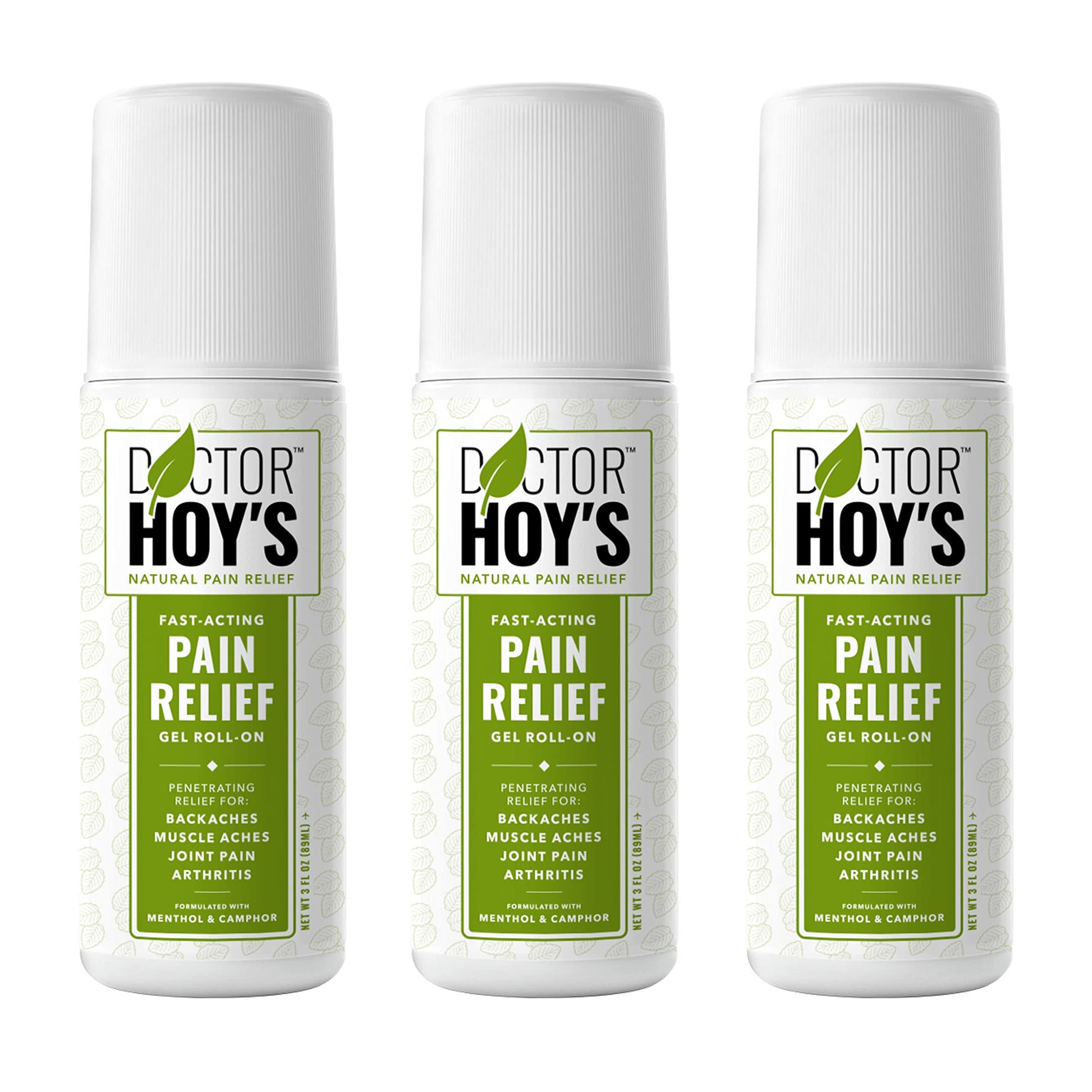 DOCTOR HOY'S Natural Pain Relief Gel, Water Based with Arnica, Anti-Inflammatory, Clean, Safe and Effective Natural Pain Relief, 3 oz. Roll-On, 3pk DOCTOR HOY'SBuy Supplements Australia
