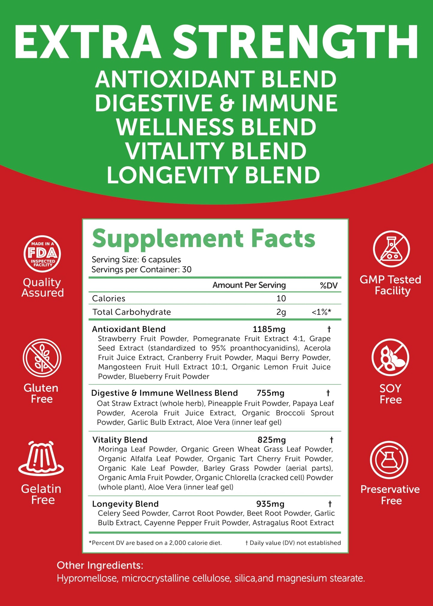 Lunakai USA Made Superfood Fruits & Veggies Supplement - All-in-One with 4 Blends & Scented Capsules, 180ct Super Veggie Capsules for Adults Lunakai buy supplements Au