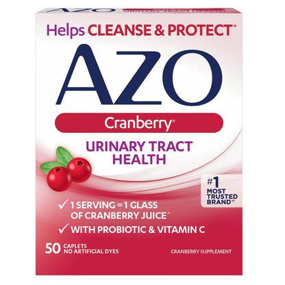 AZO D Mannose Urinary Tract Health, Cleanse, Flush & Protect The Urinary Tract & Cranberry Urinary Tract Health Supplement, 1 Serving = 1 Glass of Cranberry Juice, Sugar AZOBuy Supplements Australia