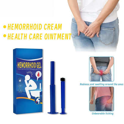 Hemorrhoid Relief Gel with 3 Disposable Applicators - Fast Soothing Cream for Itching & Swelling - Internal & External Treatment (Pack of 3) Aus HealthcareBuy Supplements Australia