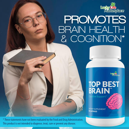 Top Best Brain - Cognitive Support Supplement for Memory, Focus, & Mental Clarity - Promote Improved Concentration, Cognition, & Motivation - Brain Pills for Cognitive Health - Nootropic Formula Generic buy supplements Au