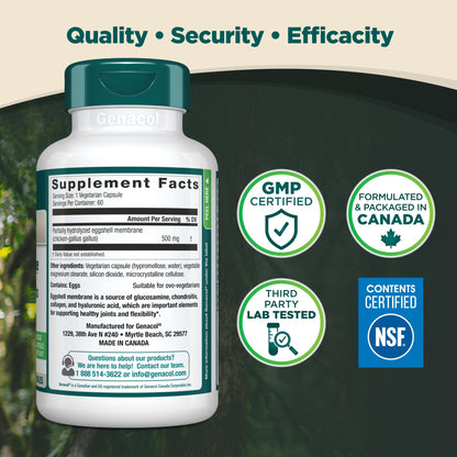 Genacol Ovoflex – Natural Eggshell Membrane Supplement, Support Healthy Joints & Flexibility, Vegetarian Solution for Joint Care, Results in 7 Days, Value Pack, 60 Capsules (60-Day Supply) GenacolBuy Supplements Australia
