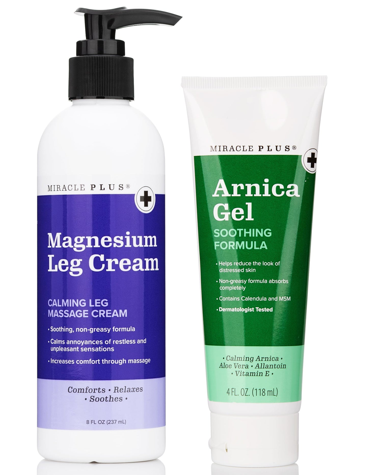 Miracle Plus Arnica Bruise Relief Gel + Magnesium Leg Relief Cream Bundle Miracle PlusBuy Supplements Australia